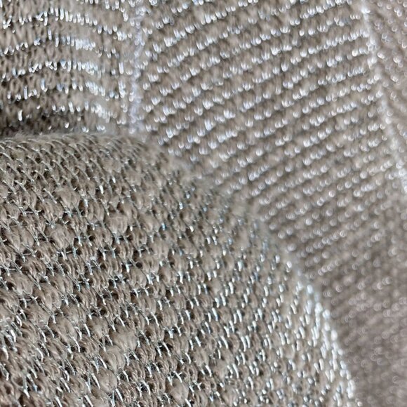 Free People Metallic Knit V-Neck Tunic With Velvet Bell Sleeves, S - Picture 6 of 10